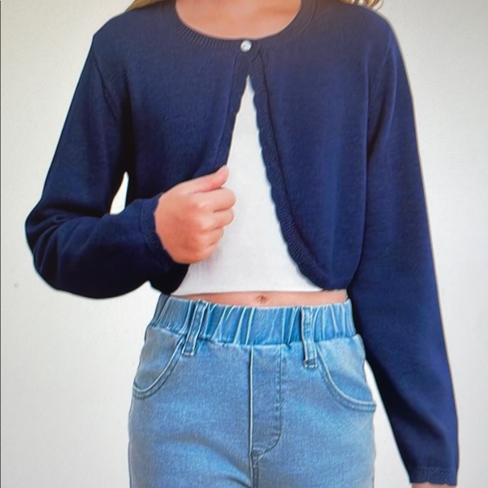 Girl's Navy Blue Sweater NWT